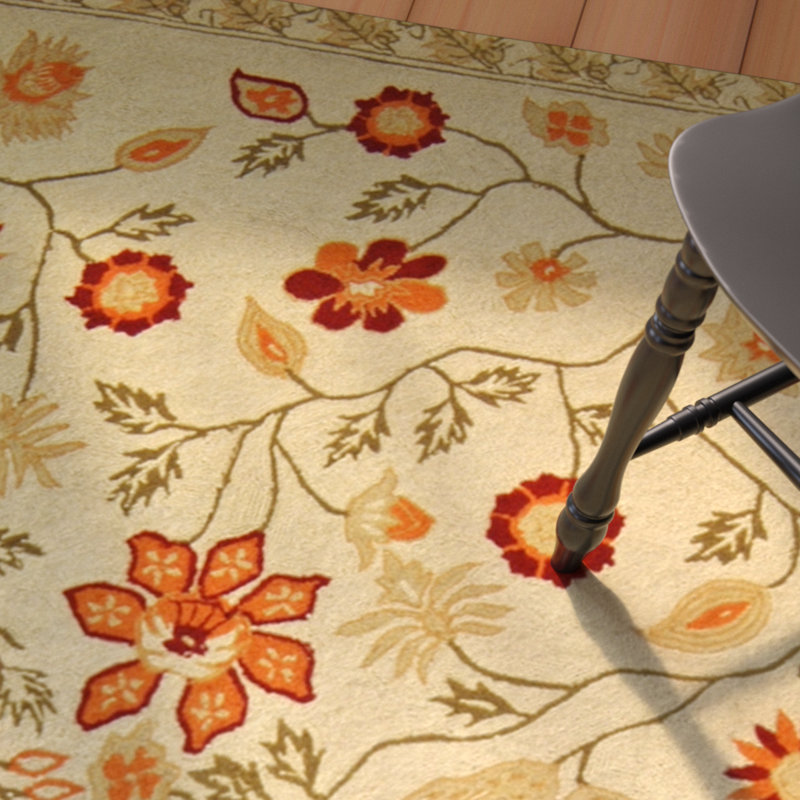 Lark Manor Hollander Handmade Hand Hooked Wool MultiColor Rug